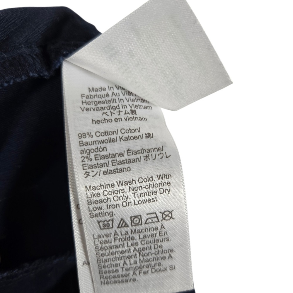 J.Crew Chino Shorts Womens 6 Solid Navy Blue Flat Front 8.5" Inseam Cotton Blend - Picture 6 of 7